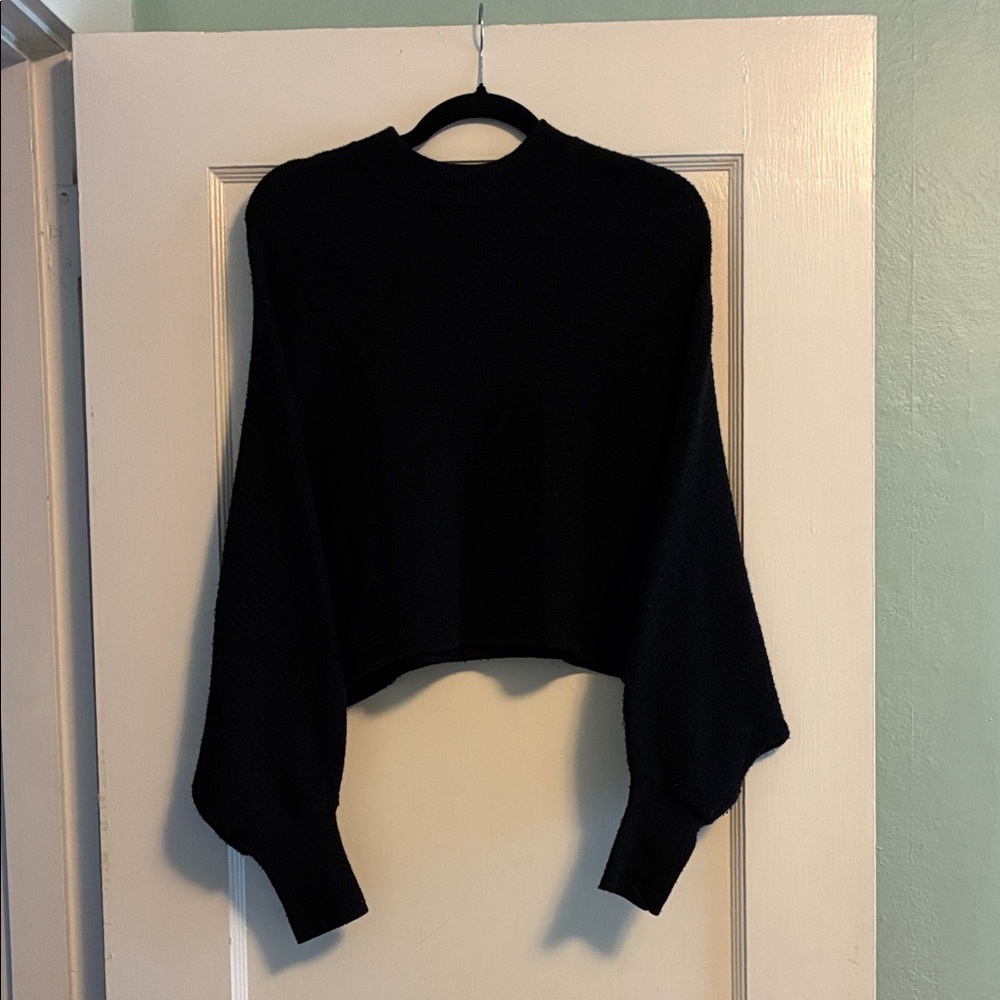 All Saints Black Women's Crew Neck Sweater